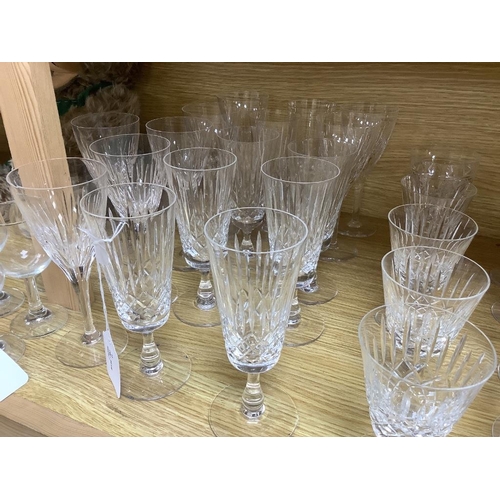 331 - An Edinburgh Crystal Appin pattern part suite of table glass and other mixed table glassware,compris... 