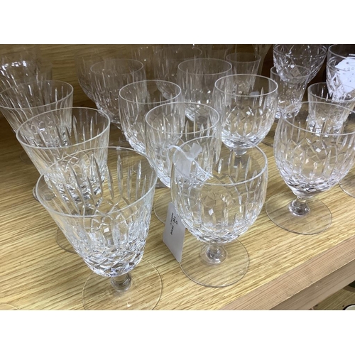 331 - An Edinburgh Crystal Appin pattern part suite of table glass and other mixed table glassware,compris... 