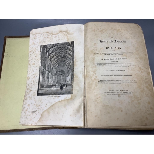 357 - Thompson, Pishey, Thompsons History of Boston, published by John Noble Junior, Boston 1856... 