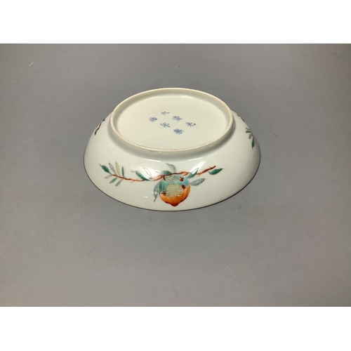 373 - A Chinese enamelled porcelain 'peach' dish15cm