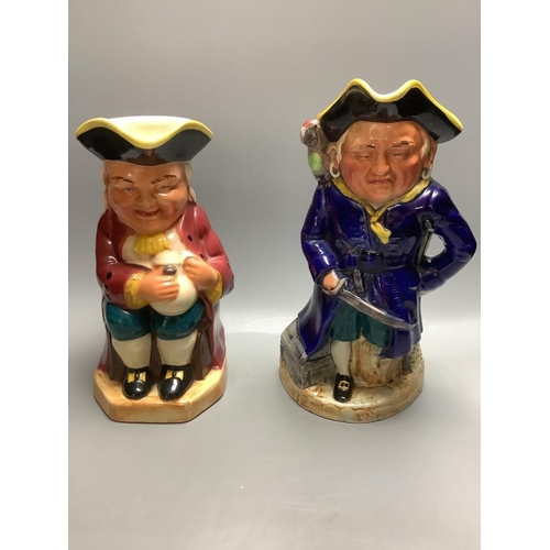 379 - Two Royal Copenhagen figures, two character jugs, Royal Doulton, etc.