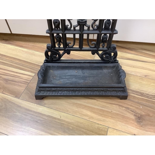 408 - A cast iron umbrella stand76cm