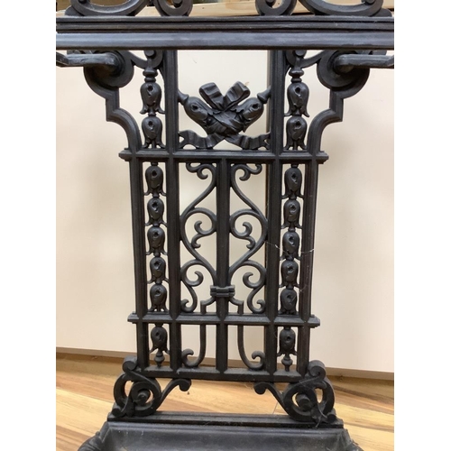 408 - A cast iron umbrella stand76cm