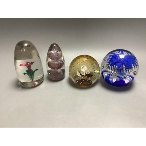 482 - Eleven glass paperweights