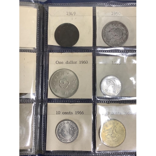 495 - A Kennedy 1964 half dollar and a small collection of Chinese bronze 'cash' and other coins, Kangxi a... 