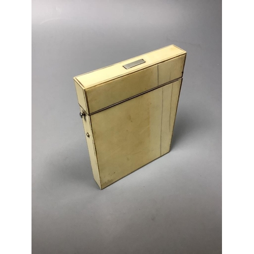 510 - A 19th century Japanese shibayama card case, signed