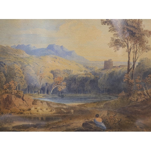 604 - William Leighton Leitch (1804-1883), three watercolours, Assorted landscapes, initialled, largest 28... 