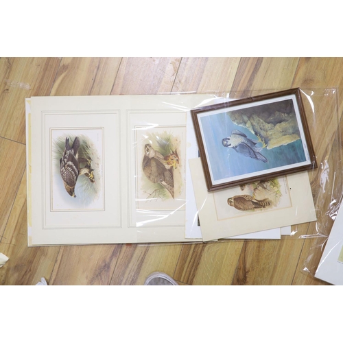 630 - A collection of framed and unframed wildlife prints after Archibald Thorburn, David Digby and others... 