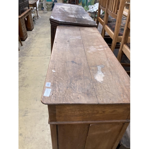 86 - A 19th century Continental oak side cabinet