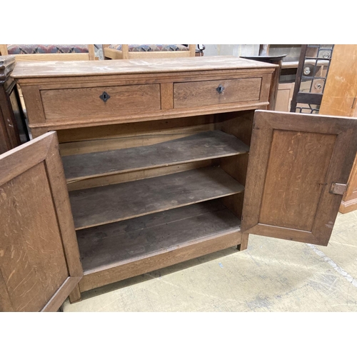 86 - A 19th century Continental oak side cabinet