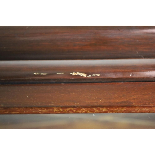 206 - A Globe Wernicke mahogany sectional bookcase,with recessed glazed top tier over two glazed sections ... 