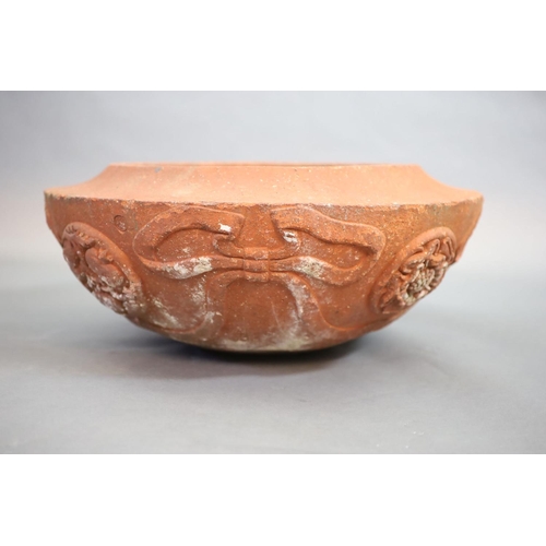 231 - A Compton pottery seasons terracotta planter, early 20th century,of circular form, the sides model... 