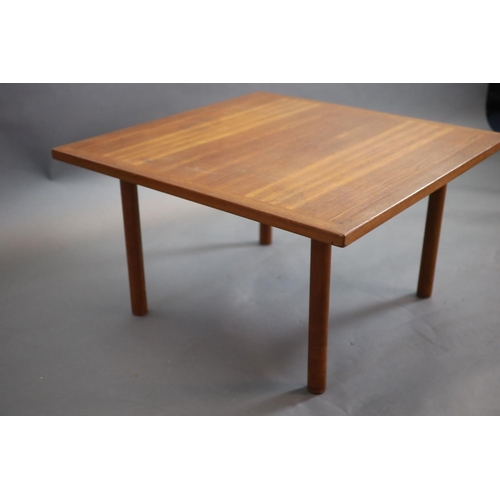 272 - Hans Wegner for Andreas Tuck, a Danish teak coffee table,the square top stamped to underside, raised... 