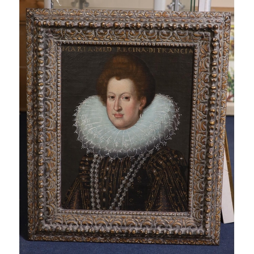 285 - Circle of Frans Pourbus II (1569-1622)Portrait of Maria de Medicioil on canvas61.5 x 47.5cm Provenan... 