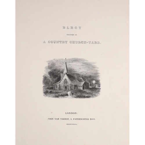 305 - °  GRAY, THOMAS (1716-1771) - Elegy Written in a Country Church-Yard. Grays Elegy, edited and w... 