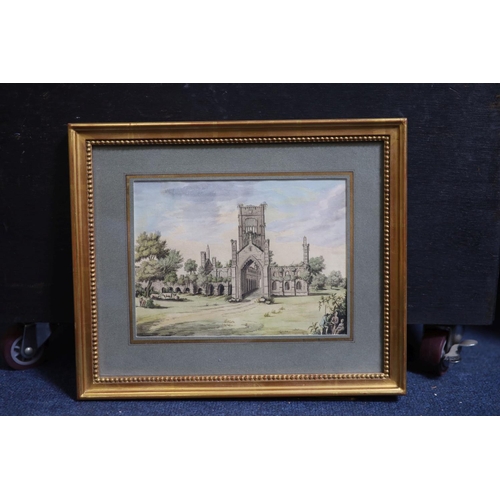 325 - 18th century English SchoolView of Kirkstall Abbeyink and watercolour15 x 20.5cm A local Private Col... 