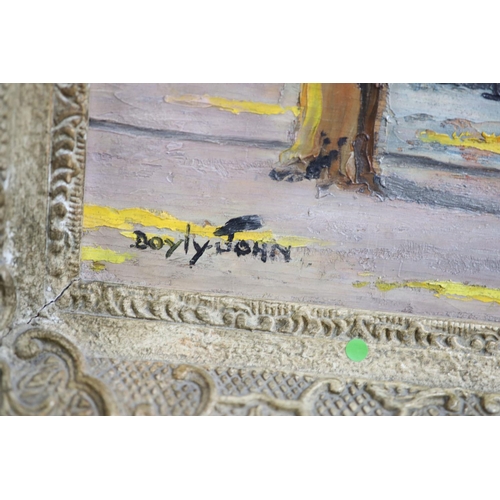 421 - § Cecil Rochfort D'Oyly John (1906-1993)Street scene Port Saidoil on boardsigned, with Frost and Ree... 