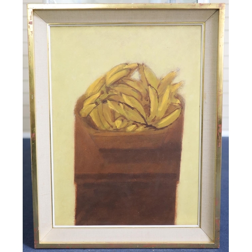 425 - Carlos Scliar (Brazilian, 1920-2001)Camela c Bananasoil on boardinscribed verso and dated 19374 x 54... 