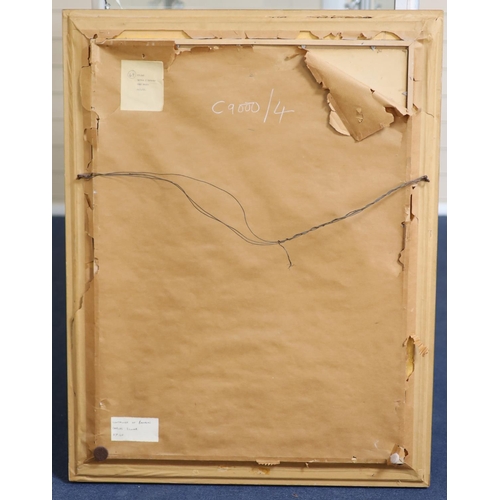 425 - Carlos Scliar (Brazilian, 1920-2001)Camela c Bananasoil on boardinscribed verso and dated 19374 x 54... 