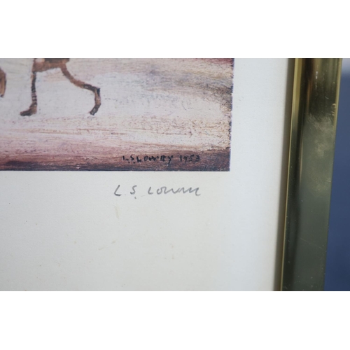 426 - § Laurence Stephen Lowry (1887-1976)'On The Sands'limited edition printsigned in pencil, 393/500over... 