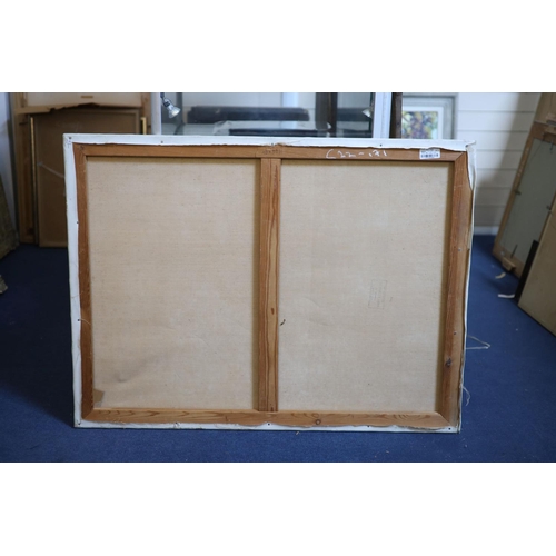 430 - § Ronald Ossory Dunlop  (1894-1973)Horses on the Irish coastOil on canvasSigned76 x 102 cm. unframed... 