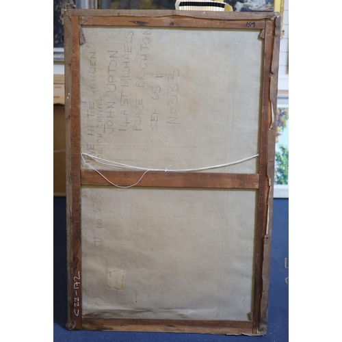 431 - John Upton (1933-)Eve in the GardenOil on canvasInscribed verso140 x 90 cm. unframed... 