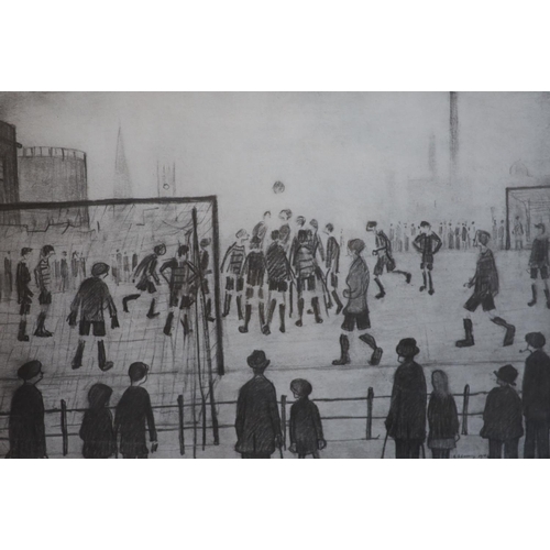 432 - § Lawrence Stephen Lowry (1887-1976)The Football MatchLithographSigned in pencil, 618/85025 x 36 cm.... 