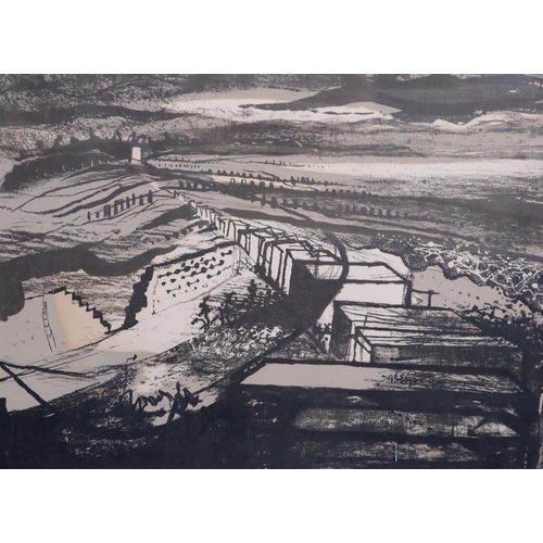 436 - § John Piper (1903-1992)Clymping Beach (Levinson 81)Lithograph in coloursSigned in pencil, 48/50, pu... 