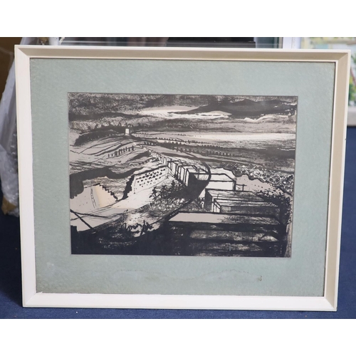 436 - § John Piper (1903-1992)Clymping Beach (Levinson 81)Lithograph in coloursSigned in pencil, 48/50, pu... 