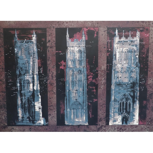 438 - § John PiperThree Somerset Towers, (Levinson 236)Screenprint1973, signed in pencil, 51/70,69 x 94 cm... 