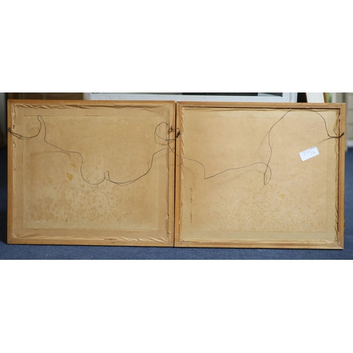 439 - § Edward Wesson (1910-1983)Low water, Hammersmith & Low tide, WappingInk and watercolour, a pairSign... 