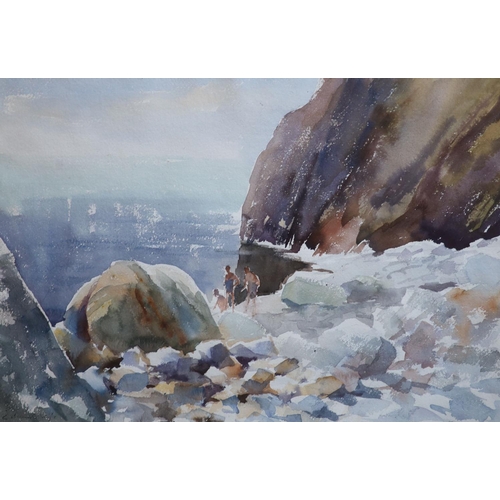 442 - § Edward Seago (1910-1974)The Cove, Portugal,WatercolourStudio stamp, purchased from Spink & Son in ... 
