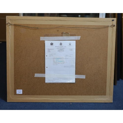 442 - § Edward Seago (1910-1974)The Cove, Portugal,WatercolourStudio stamp, purchased from Spink & Son in ... 