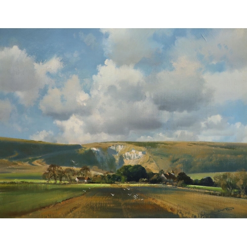 443 - § Frank Wootton (1914-1998)Alciston, SussexOil on boardSigned34 x 45 cm.... 