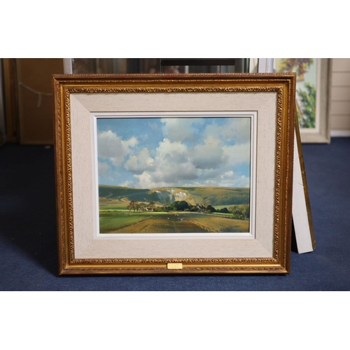 443 - § Frank Wootton (1914-1998)Alciston, SussexOil on boardSigned34 x 45 cm.... 