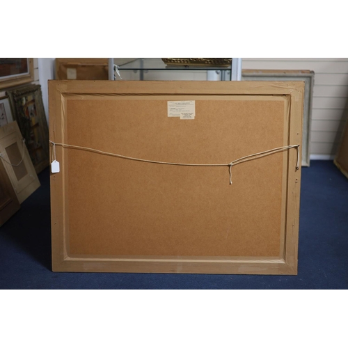 444 - § John Godfrey Barnard Worsley (1919-2000)Mombasa, Old HarbourOil on boardSigned75 x 100 cm.... 