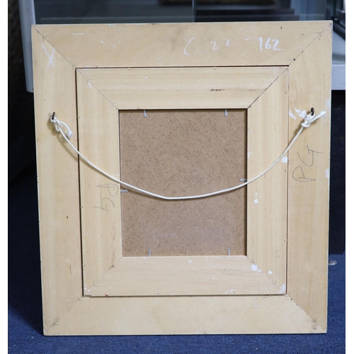 445 - § Sherree Valentine Daines (1959-)Interior with woman readingoil on boardinitialled22 x 18.5 cm.... 