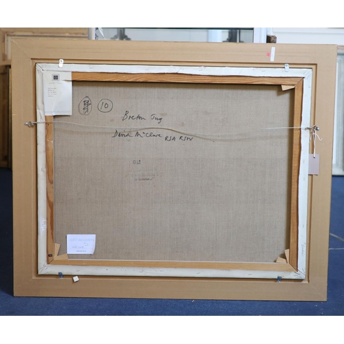 447 - § David McClure (1926-1998)Breton jugoil on canvasSigned, The Scottish Gallery label verso71 x 91.5 ... 