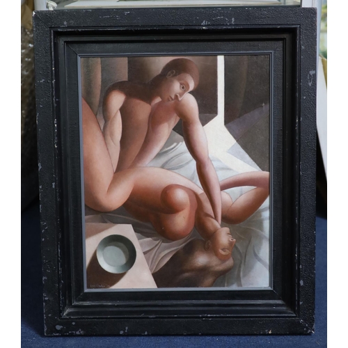 450 - § Eric Charles Seeley (b.1951)Lair, 1996Oil on boardSigned and dated 96, inscribed verso49 x 39 cm.... 