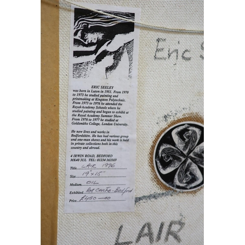 450 - § Eric Charles Seeley (b.1951)Lair, 1996Oil on boardSigned and dated 96, inscribed verso49 x 39 cm.... 
