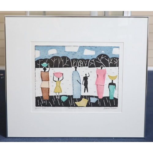 451 - § Julian Trevelyan (1910-1988)'The White Nile'etching with aquatint printed in colourssigned and ins... 