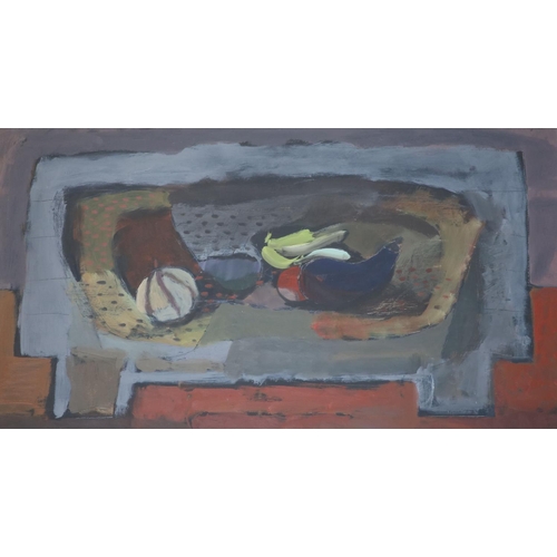 453 - § Clive Blackmore (1940-)Still life on small table 1990oil on boardinscribed verso, New Academy Gall... 
