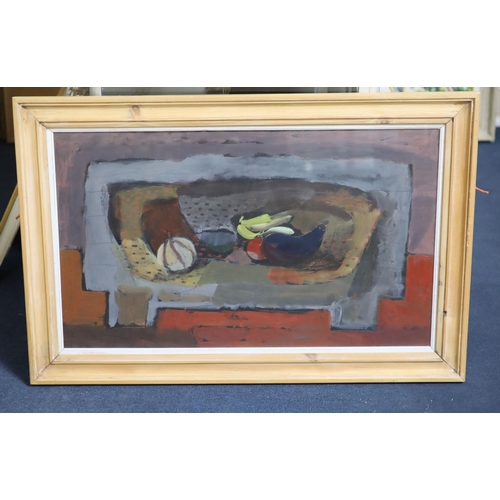 453 - § Clive Blackmore (1940-)Still life on small table 1990oil on boardinscribed verso, New Academy Gall... 