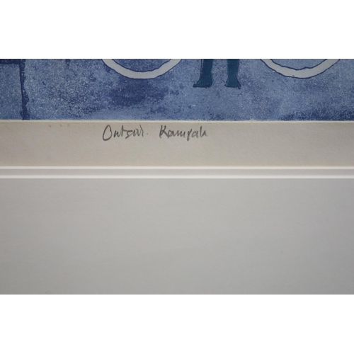 454 - § Julian Trevelyan (1910-1988)Outside KampalaEtching with aquatint printed in colourssigned, 16/1253... 