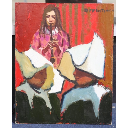 456 - § Donald McIntyre (1923-2009)Nuns and Musicoil on boardsigned50.5 x 41cm, unframed... 