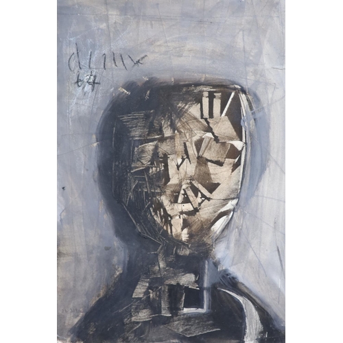 457 - § Roy Turner Durrant (1928-1997)Head studyink and wash on papersigned and dated '6450 x 34cm... 