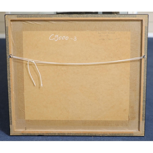 459 - § Roy Turner Durrant (1928-1997)'Woman and Bird 1977'charcoal and colour chalk on paperinscribed and... 