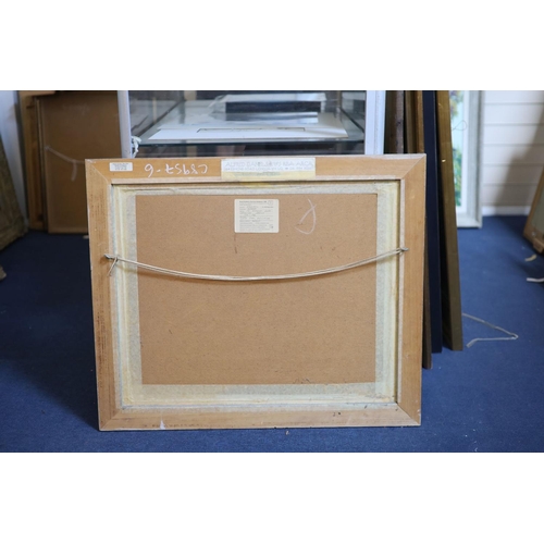 460 - § Alfred Daniels (1924-2015)Brighton seafront with fishermen and the WEST pierAcrylic on boardsigned... 