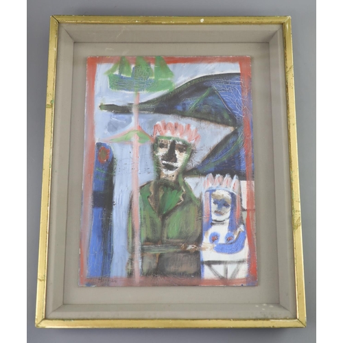 461 - § Patrick Hayman (1915-1998)Tristan and Isolde c.1965oil on boardsigned, artist label verso29 x 21cm... 