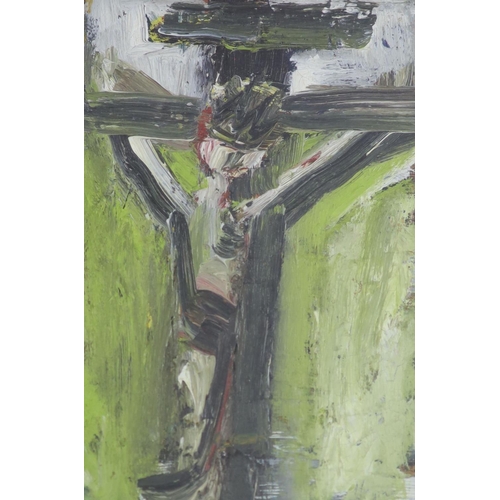 462 - Patrick Hayman (1915-1998)The Crucifixionoil on boardsigned18 x 11cm... 